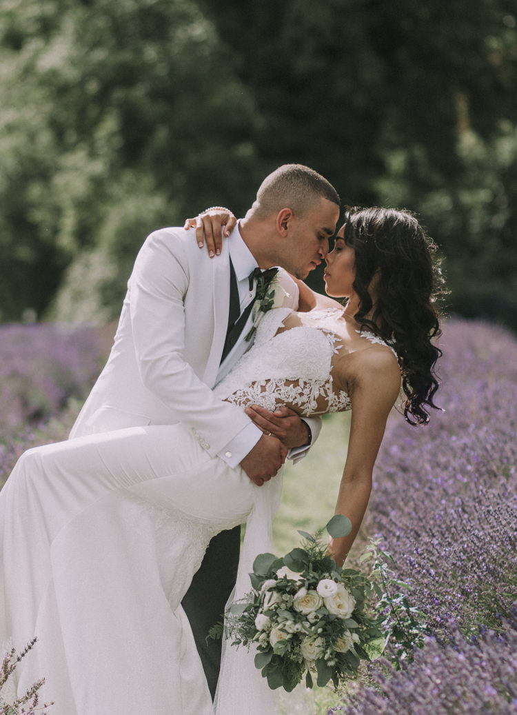 Elegant White Marquee Lavender Fields Wedding http://natalyjphotography.com/