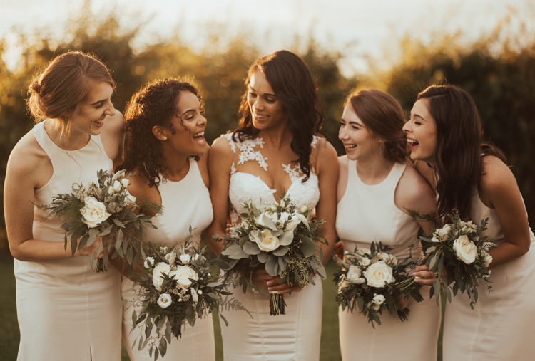 Bridesmaids Dresses Vera Wang Greenery Bouquets Elegant White Marquee Lavender Fields Wedding http://natalyjphotography.com/