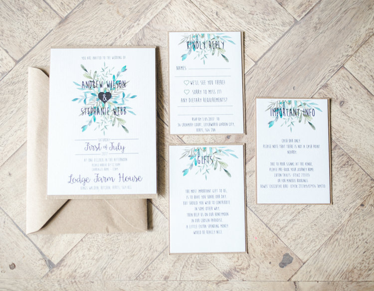 Floral Stationery Invites Invitations Fresh Modern Countryside Outdoor Wedding https://www.nikkismoments.com/