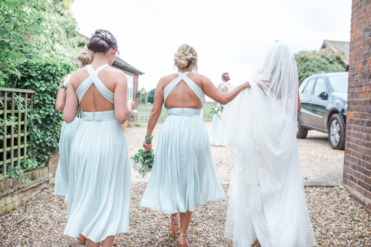 Open Back Mint Bridesmaid Dresses Long Short Fresh Modern Countryside Outdoor Wedding https://www.nikkismoments.com/