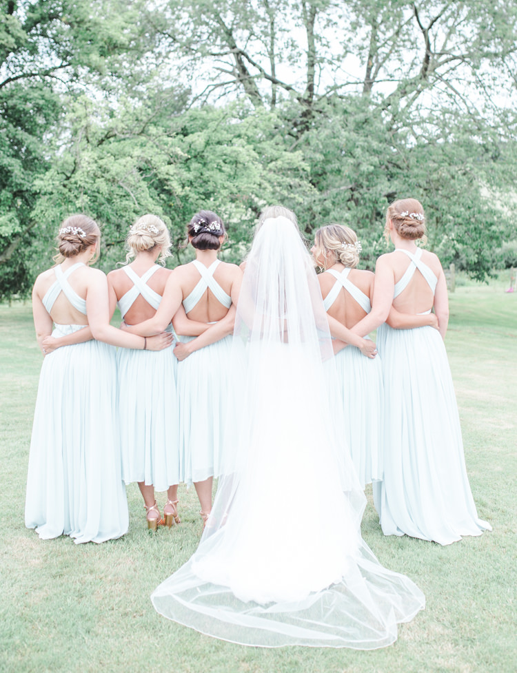 Open Back Mint Bridesmaid Dresses Long Short Fresh Modern Countryside Outdoor Wedding https://www.nikkismoments.com/