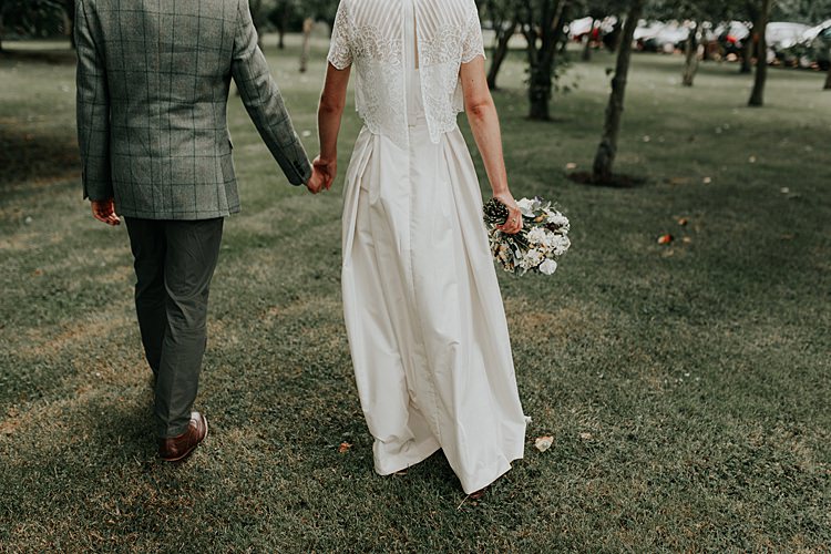Bridal Separates Skirt Top Bride Dress Gown Beautiful Simple Relaxed Barn Wedding http://jenmarino.com/