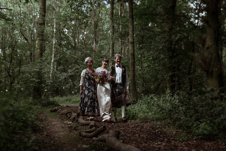 Bespoke Bride Silk Aisle Multicoloured Bouquet Magical Woodland Clearing Colourful Tipis Wedding https://www.lukebellphotography.co.uk/