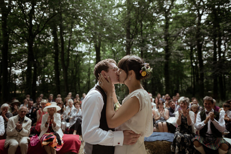 Magical Woodland Clearing Colourful Tipis Wedding https://www.lukebellphotography.co.uk/
