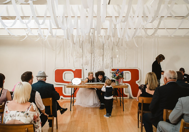 Streamers Ribbons Ceiling Hanging Ceremony Super Cool Informal Party Wedding http://www.luisholden.com/