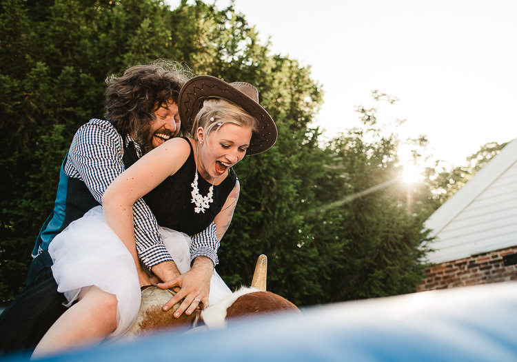 Rodeo Bull Super Cool Informal Party Wedding http://www.luisholden.com/