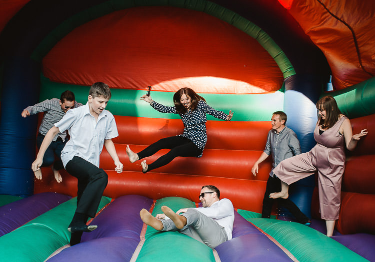 Bouncy Castle Super Cool Informal Party Wedding http://www.luisholden.com/