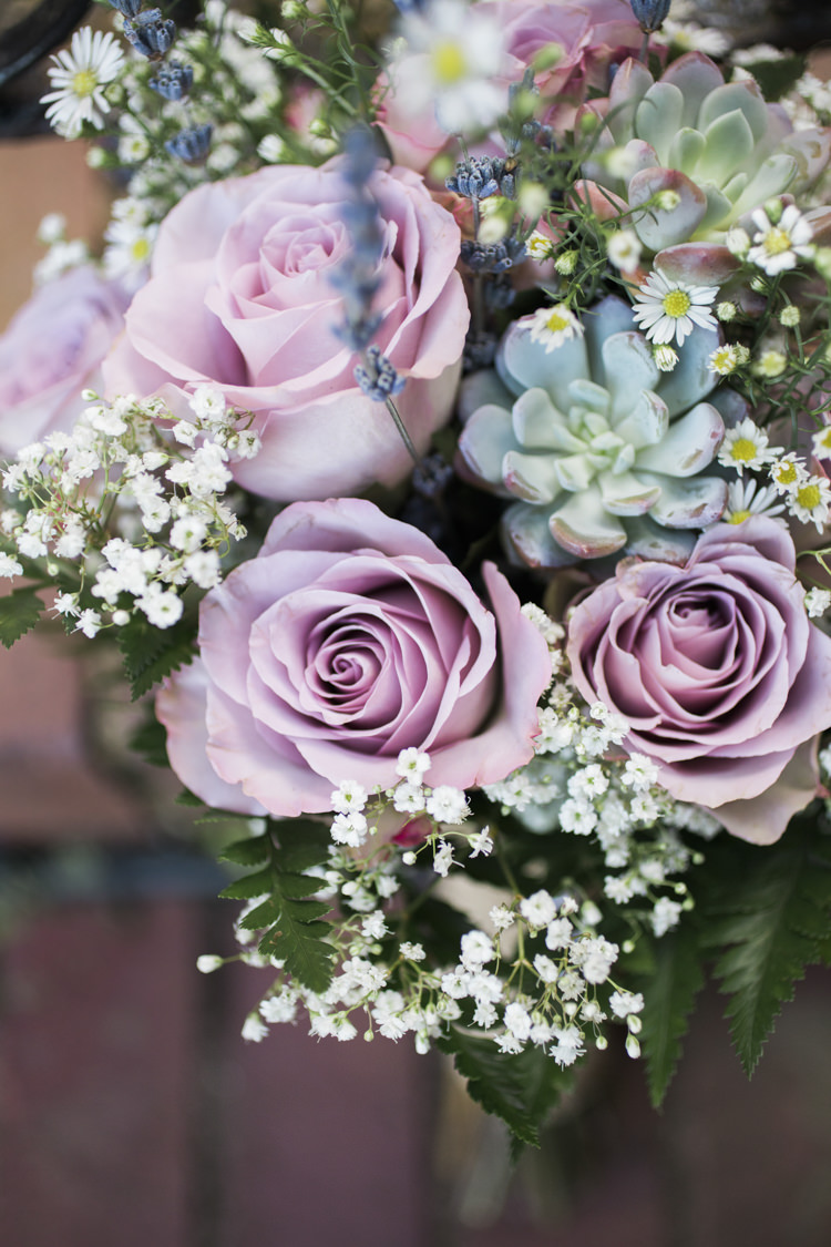 Flowers Lilac Roses Succulents Gypsophila Bride Bridal Bouquets Unique Country Farm Tipi Wedding http://www.nataliedphotography.com/
