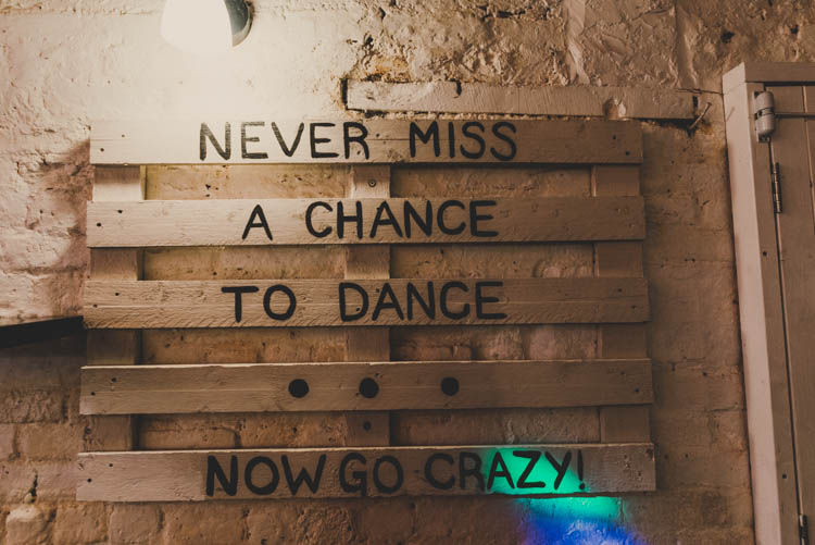 DIY Pallet Dance Floor Sign Rose Gold Sequins Greenery Musical Wedding https://www.jademaguirephotography.uk/