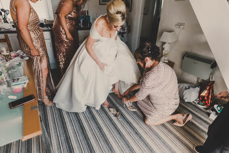 Rose Gold Sequins Greenery Musical Wedding https://www.jademaguirephotography.uk/