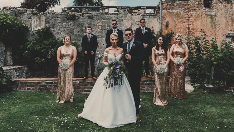 Rose Gold Sequins Greenery Musical Wedding https://www.jademaguirephotography.uk/