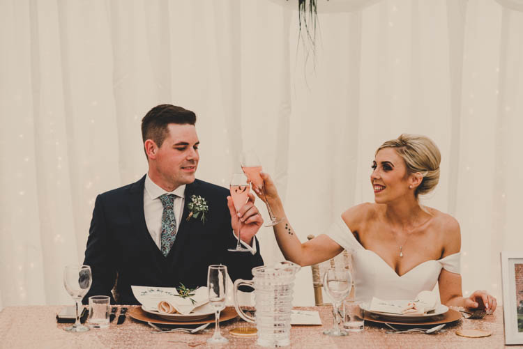 Rose Gold Sequins Greenery Musical Wedding https://www.jademaguirephotography.uk/