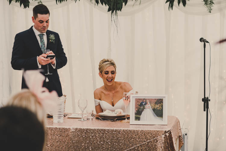 Rose Gold Sequins Greenery Musical Wedding https://www.jademaguirephotography.uk/