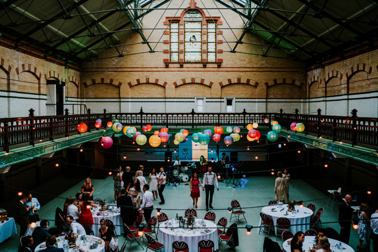 Colourful Cool Humanist Pool Wedding http://www.stevebridgwoodphotography.co.uk/