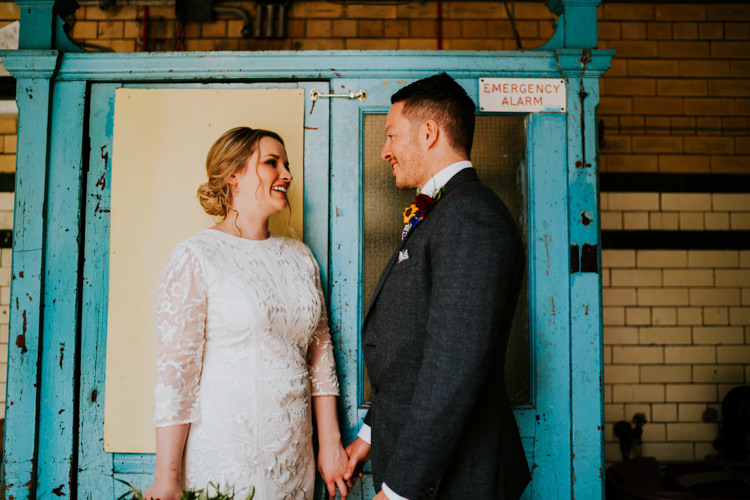 Colourful Cool Humanist Pool Wedding http://www.stevebridgwoodphotography.co.uk/