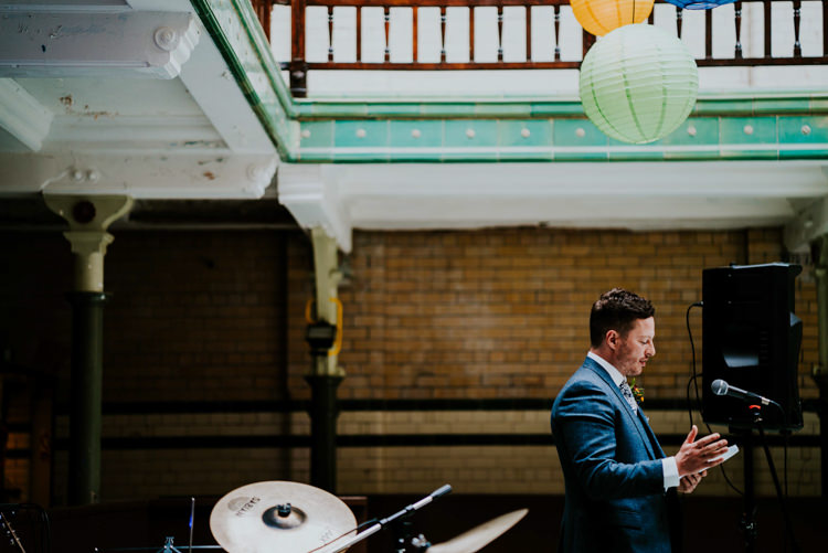 Colourful Cool Humanist Pool Wedding http://www.stevebridgwoodphotography.co.uk/