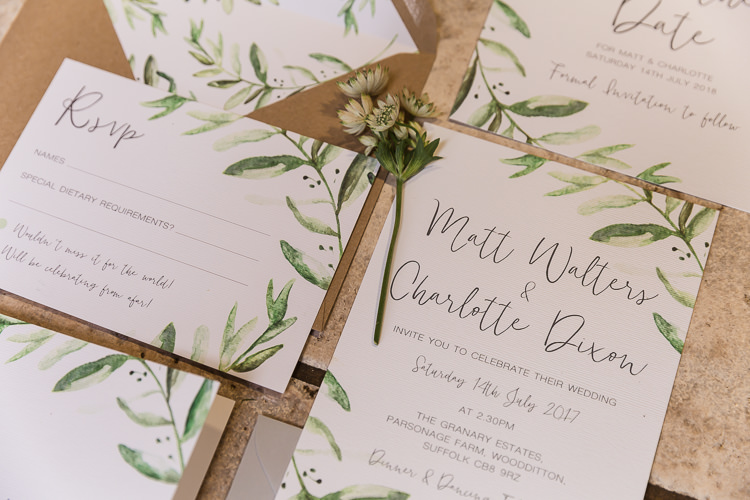Stationery Botanical Calligraphy Wax Seal Envelope Invites Invitations Organic Rustic Greenery Wedding Ideas http://sarahbrookesphotography.com/