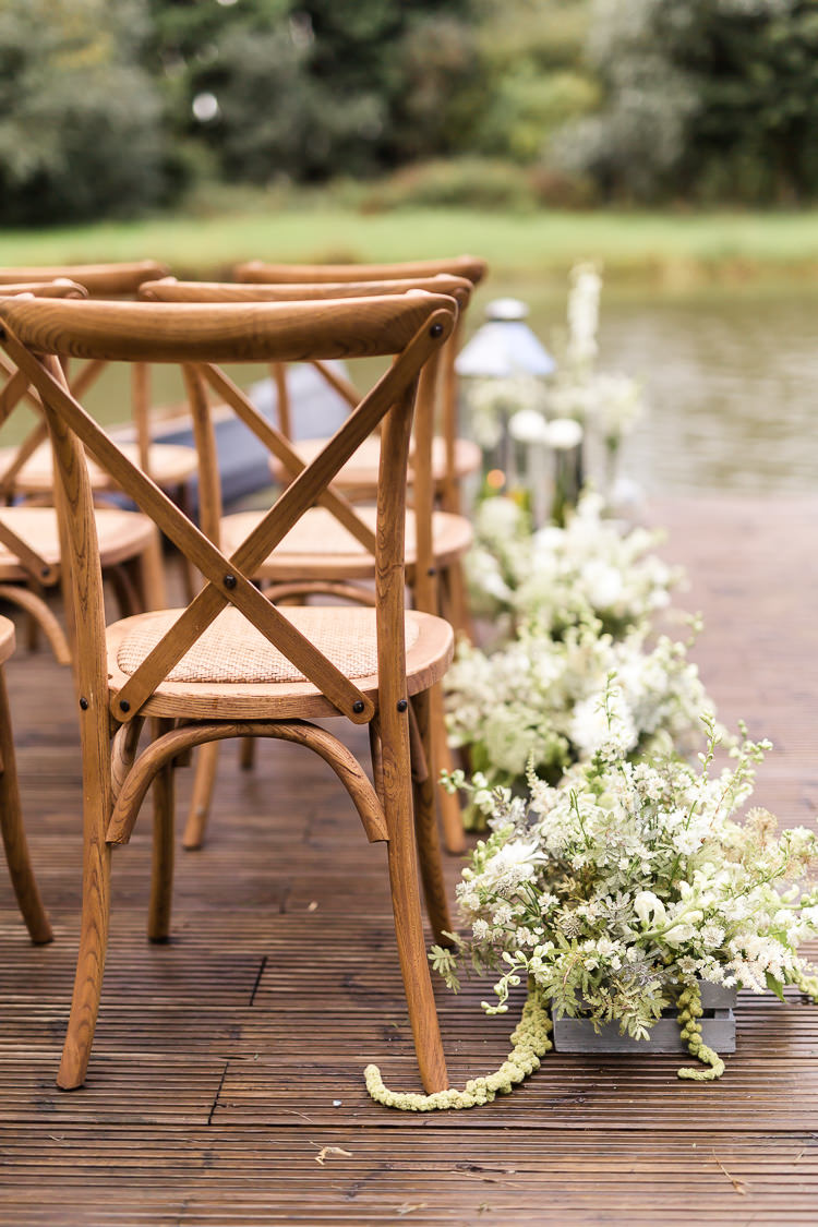 Aisle Flowers Crates Decor Ceremony Chairs Organic Rustic Greenery Wedding Ideas http://sarahbrookesphotography.com/