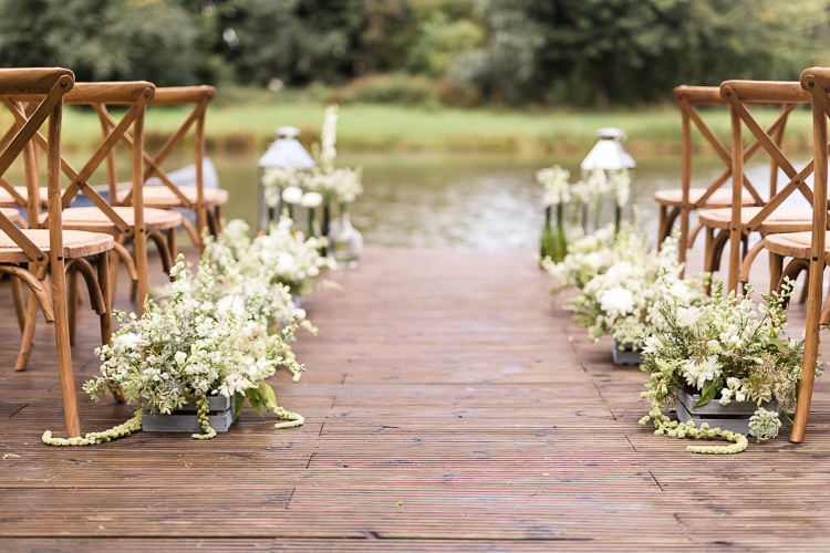 Aisle Flowers Crates Decor Ceremony Chairs Organic Rustic Greenery Wedding Ideas http://sarahbrookesphotography.com/