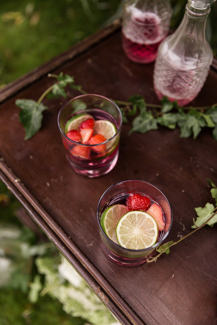 Drinks Cocktails Organic Rustic Greenery Wedding Ideas http://sarahbrookesphotography.com/
