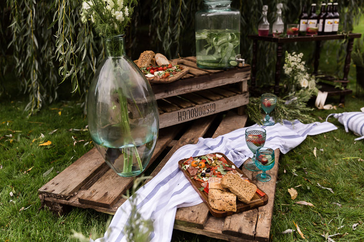 Wooden Crates Pallets Food Outdoor Decor Organic Rustic Greenery Wedding Ideas http://sarahbrookesphotography.com/
