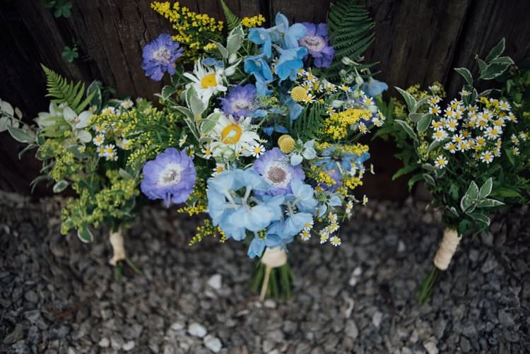 Bride Bridal Bouquet Wildflower Meadow Daisy Greenery Adventurous Festival Bohemian Wedding https://libertypearlphotography.com/