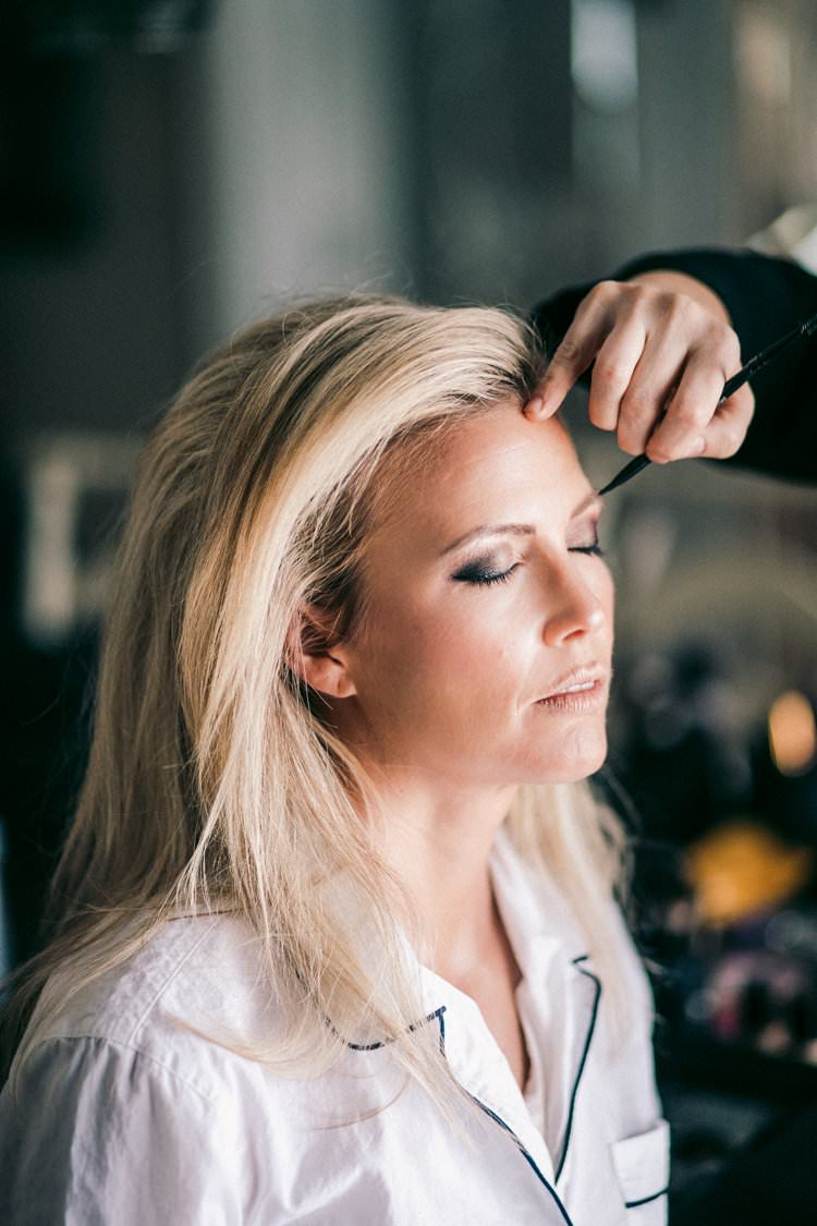 Glam Make Up Barn Medium Blonde Updo Romantic Smokey Eye | Festive Glamour Christmas New Years Eve Wedding http://www.stevendrayimages.com/