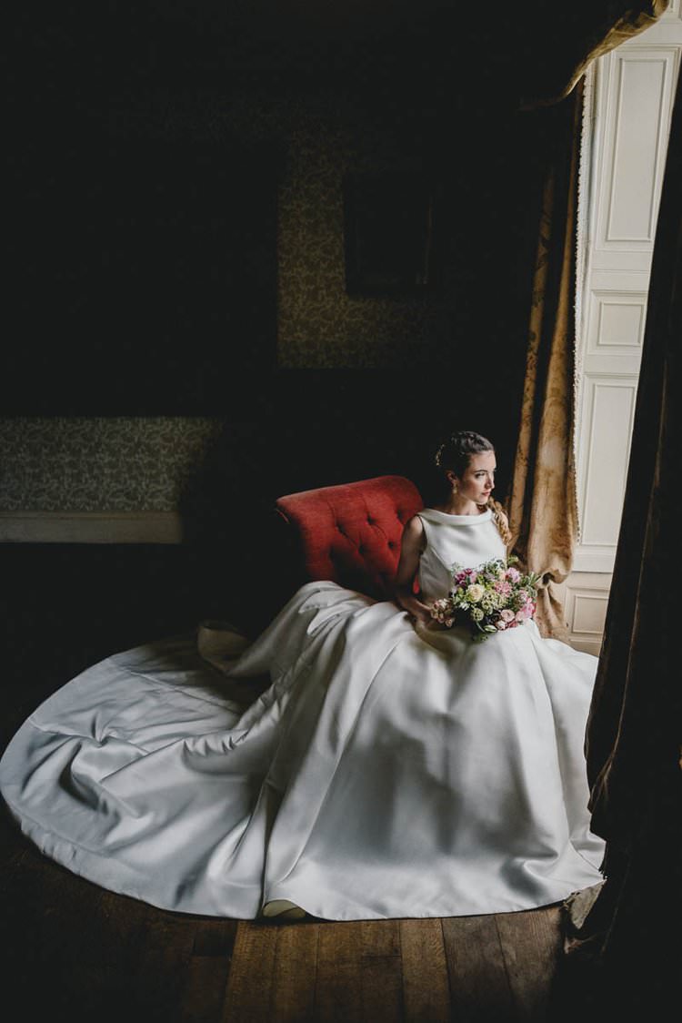 Dress Gown Bride Bridal Train Romantic Luxe Wedding Ideas in the Country http://benjaminmathers.co.uk/