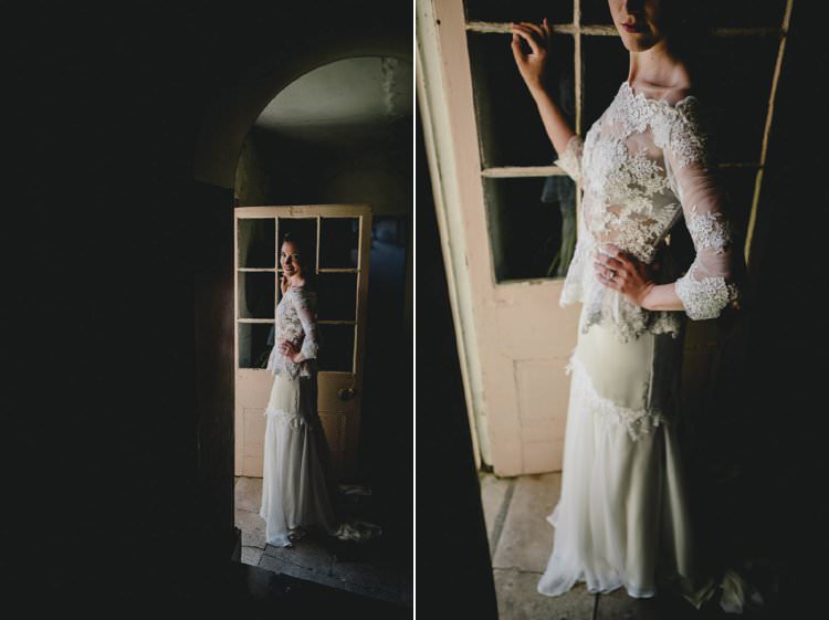 Dress Gown Bride Bridal Back Lace Top Romantic Luxe Wedding Ideas in the Country http://benjaminmathers.co.uk/