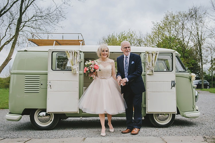 VW Campervan Untraditional Pretty Travel Barn Wedding https://www.georgimabee.com/