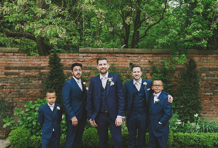 Navy Suits Groom Groomsmen Page Boys Untraditional Pretty Travel Barn Wedding https://www.georgimabee.com/