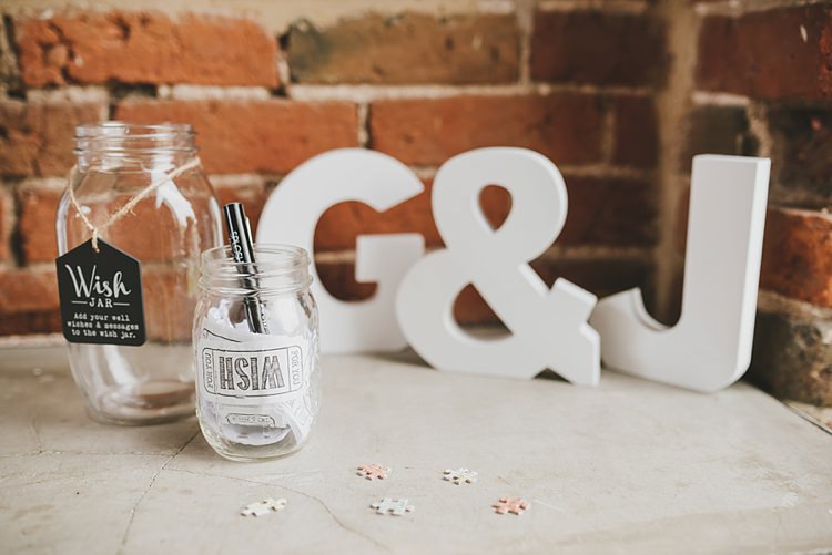 Wish Jar Untraditional Pretty Travel Barn Wedding https://www.georgimabee.com/