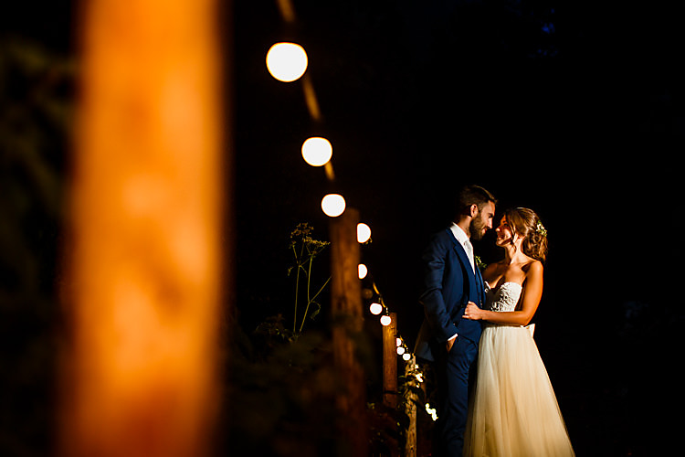 Festoon Lights Decor Details Chic Country Cotswolds Barn Wedding http://annabphotography.co.uk/
