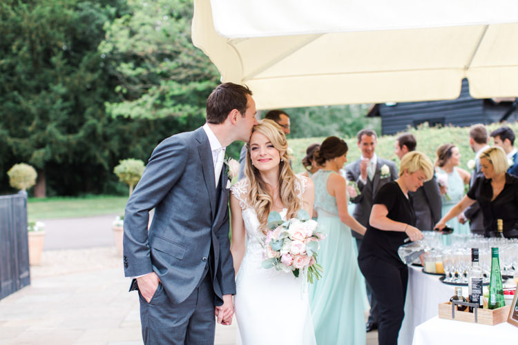 Pastels Gold Pretty Summer Barn Wedding http://summerlilystudio.com/
