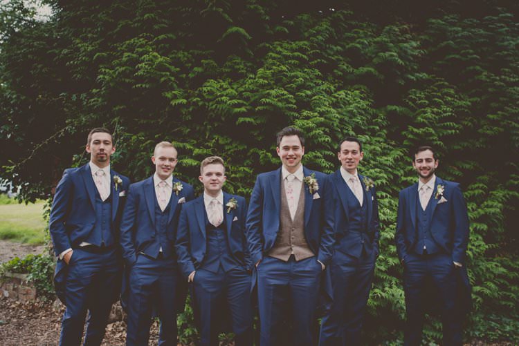 Navy Groom Groomsmen Suits Bohemian Ethical Vegan Country Wedding http://laurarhianphotography.co.uk/