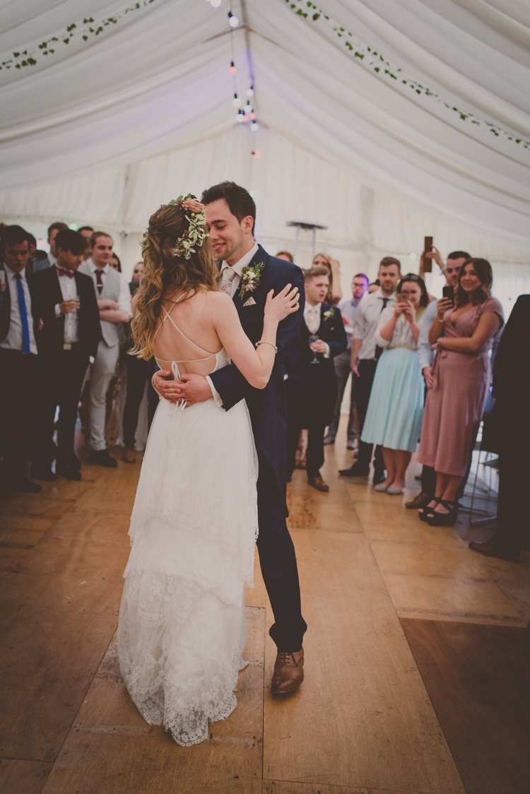 Ti Adora Dress Lace Tier Bride Bridal Bohemian Ethical Vegan Country Wedding http://laurarhianphotography.co.uk/