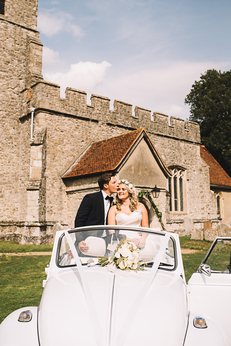 VW Beetle Transport Tropical Boho Luxe Barn Wedding https://www.luciewatsonphotography.com/