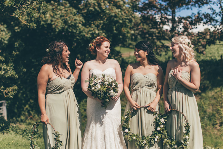 Floral Flower Hoops Bridesmaids Dresses Natural Earthy Greenery Home Made Wedding http://rachellambertphotography.co.uk/