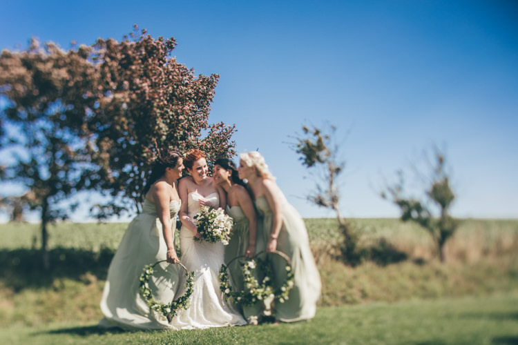 Floral Flower Hoops Bridesmaids Dresses Natural Earthy Greenery Home Made Wedding http://rachellambertphotography.co.uk/
