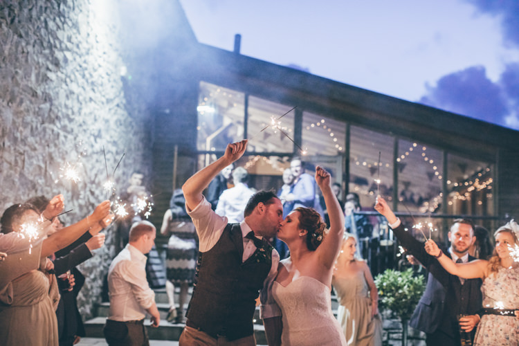 Sparklers Bride Groom Natural Earthy Greenery Home Made Wedding http://rachellambertphotography.co.uk/