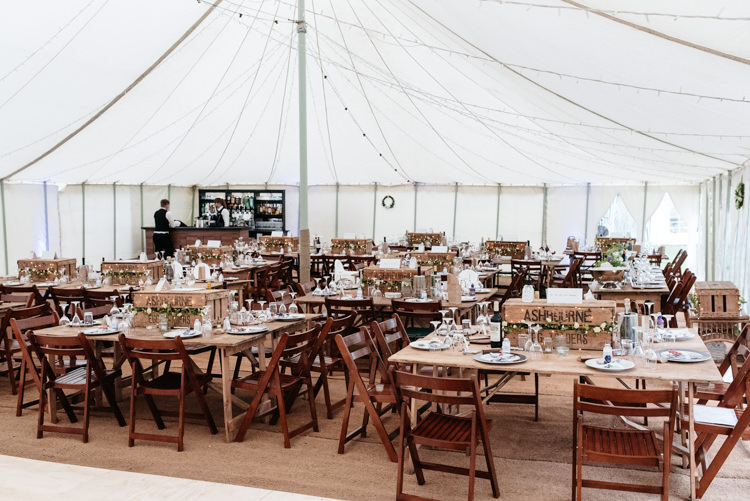 Wooden Furniture Picnic Hamper Chairs Tables Traditional Pole Tent Relaxed Rustic Country Farm Wedding https://www.chris-seddon.co.uk/