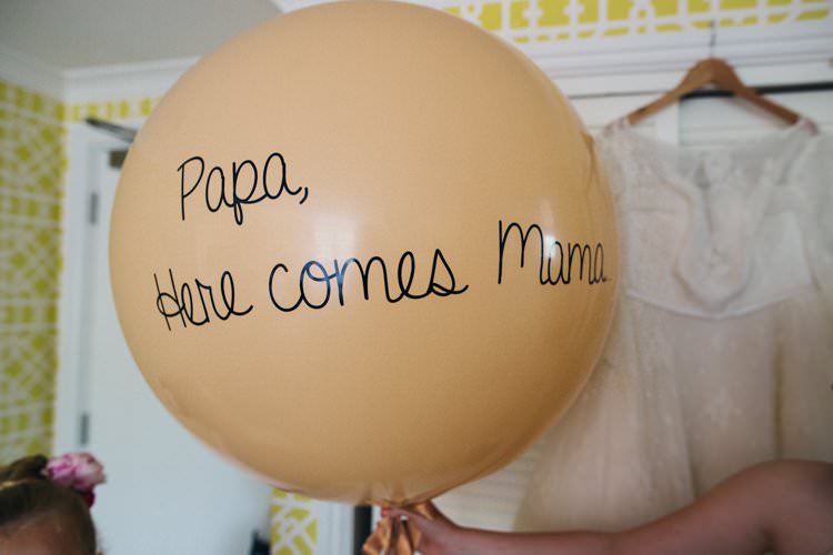 Page Boy Giant Oversize Balloon Modern Calligraphy Colourful Floral Family Friendly Wedding http://www.sallytphoto.com/