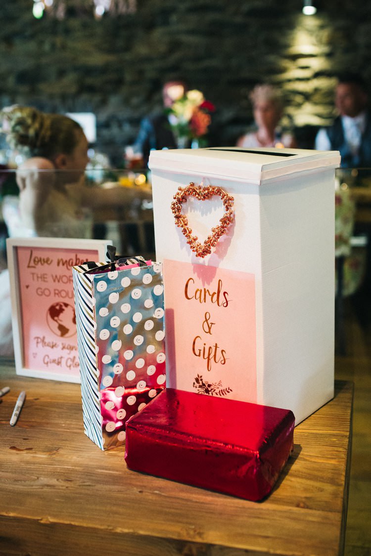 Cards Post Box Guest Book Colourful Floral Family Friendly Wedding http://www.sallytphoto.com/