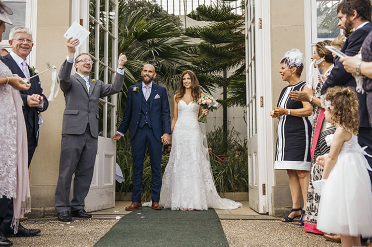 Bride Bridal Gown Dress Essence of Australia Sweetheart Neckline Cathedral Veil Fishtail Three Piece Suit Waistcoat Groom Navy Pretty Floral Boho Tipi Wedding https://www.kindredphotography.co.uk/