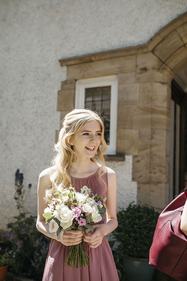 Bridesmaids Pink Grecian Dress Bouquet Blush Pretty Floral Boho Tipi Wedding https://www.kindredphotography.co.uk/