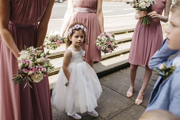 Flower Girl Crown Pink Blush Dress Grecian Bridesmaids Pretty Floral Boho Tipi Wedding https://www.kindredphotography.co.uk/