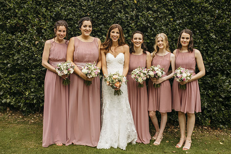 Bride Bridal Sweetheart Neckline Essence of Australia Fishtail Pink Blush Bridesmaids Grecian Pretty Floral Boho Tipi Wedding https://www.kindredphotography.co.uk/