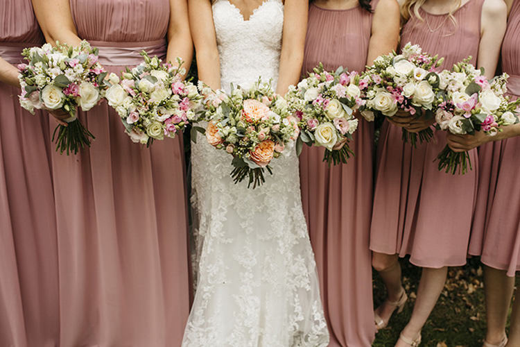 Bride Bridal Gown Dress Sweetheart Neckline Lace Pink Blush Grecian Bouquet Pretty Floral Boho Tipi Wedding https://www.kindredphotography.co.uk/
