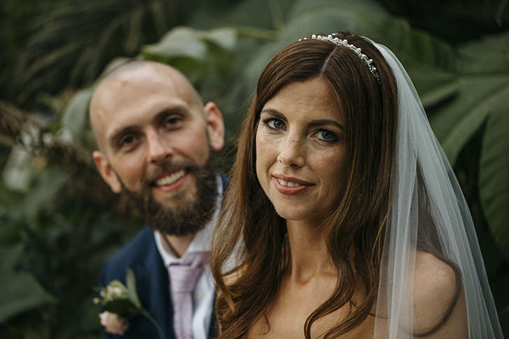 Bride Bridal Gown Dress Essence of Australia Sweetheart Neckline Cathedral Veil Fishtail Three Piece Suit Waistcoat Groom Navy Pretty Floral Boho Tipi Wedding https://www.kindredphotography.co.uk/