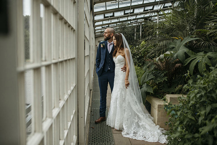 Bride Bridal Gown Dress Essence of Australia Sweetheart Neckline Cathedral Veil Fishtail Three Piece Suit Waistcoat Groom Navy Pretty Floral Boho Tipi Wedding https://www.kindredphotography.co.uk/